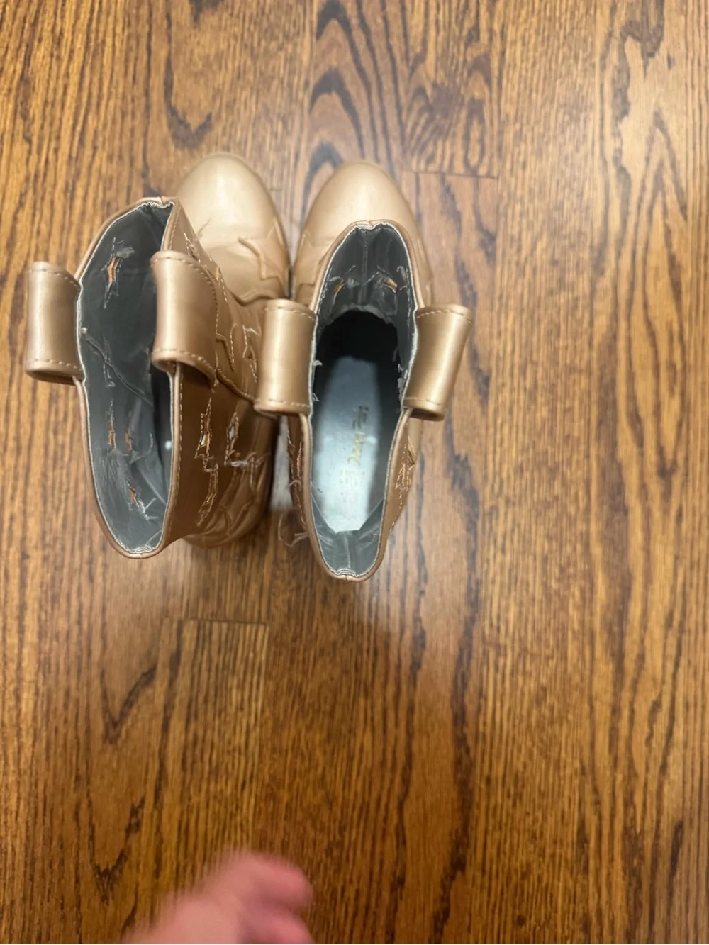 Gold Star Cutout Western Boots